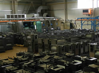ATMOSボイラー生産 耐熱塗装 ATMOS boiler production coating